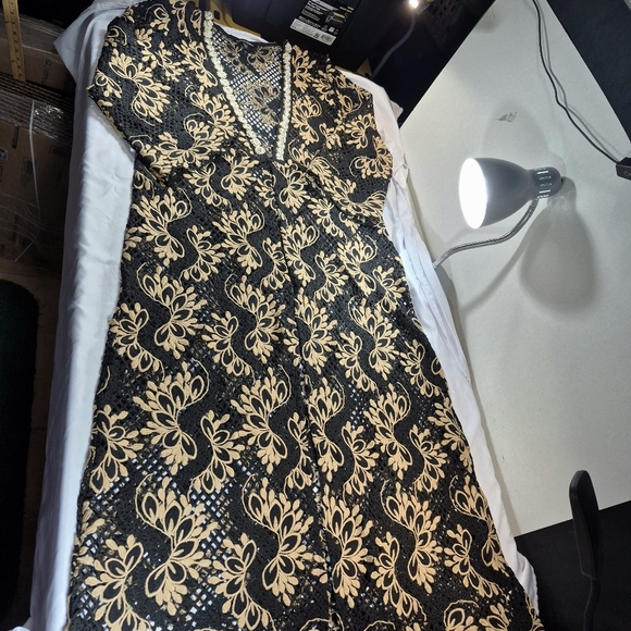 Boston Proper Open/Front Knit Crochet Floral Long Duster Cardigan Coverup XL - Picture 16 of 16